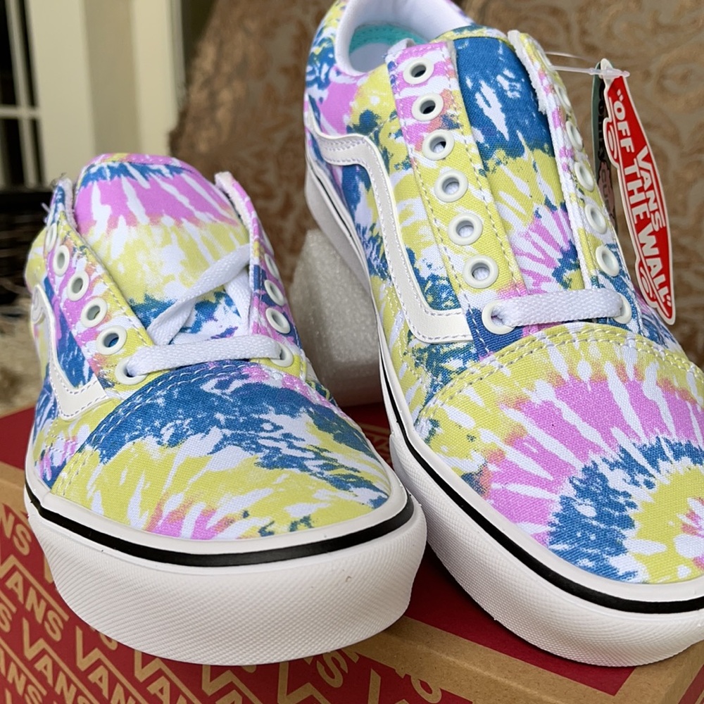 Vans Comfycush Old Skool Tie-Dye Orchid/Trwht WMNS - Picture 12 of 16